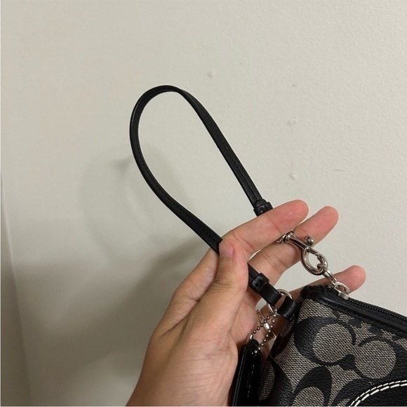 COACH Black and Gray Wristlet - Picture 3 of 4